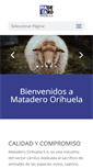 Mobile Screenshot of mataderoorihuela.com